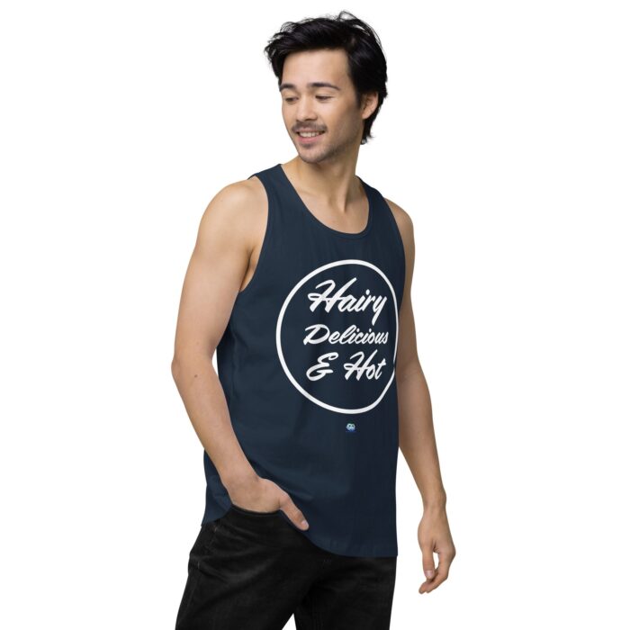 Men’s premium tank top - Hot Hairy Delicious - Image 19
