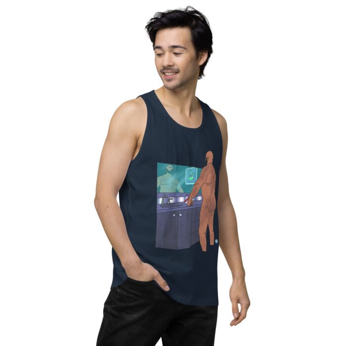 Men’s premium tank top - Morning Routine - Image 19