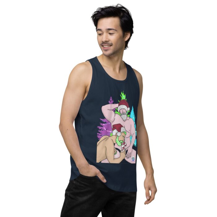 Men’s premium tank top - Peppermint Stick - Image 18