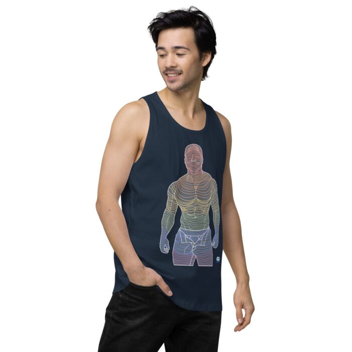 Men’s premium tank top - Ripples - Image 19