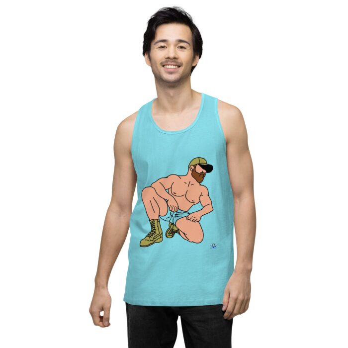 Men’s premium tank top - Combat Boots - Image 52