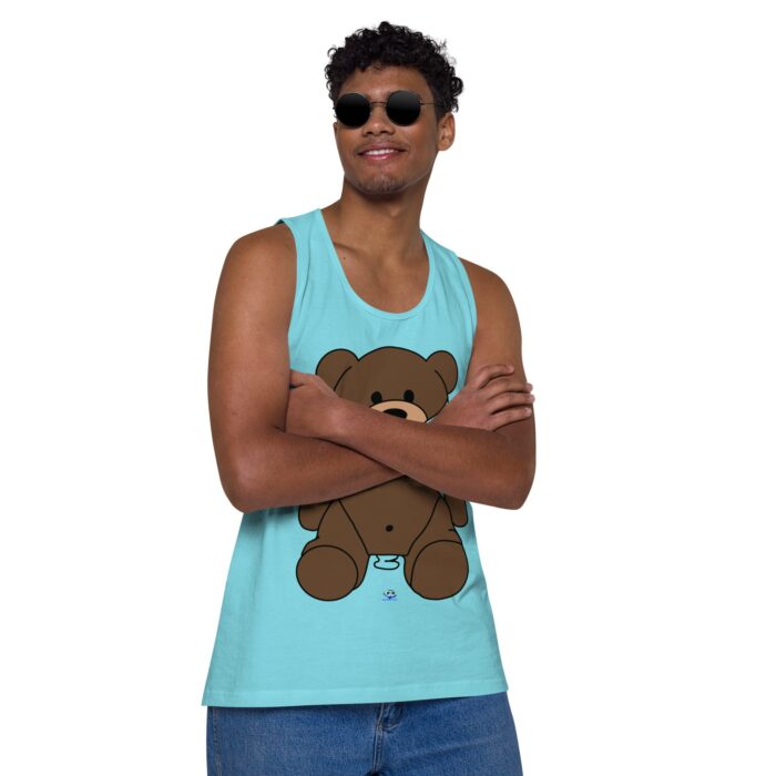 Men’s premium tank top - Gagged Teddy Bear (Butt Plug) - Image 42