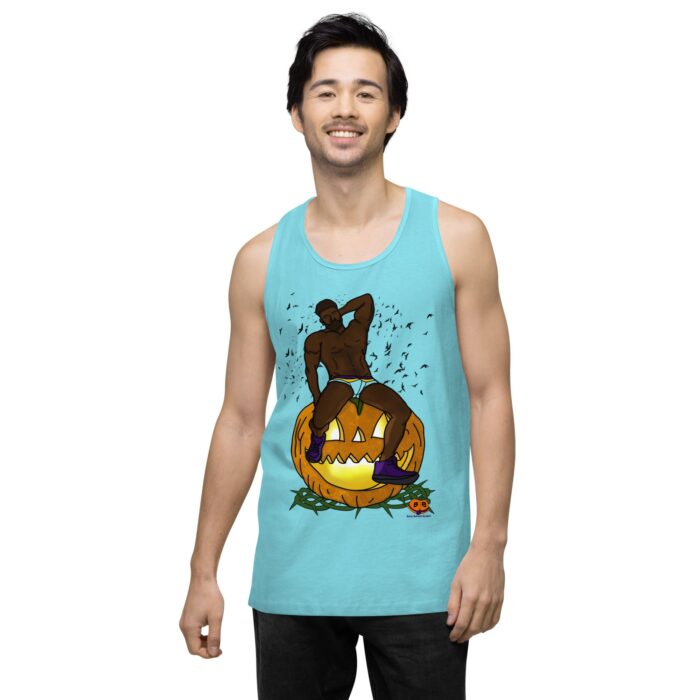 Men’s premium tank top - Jack O Lantern - Image 52