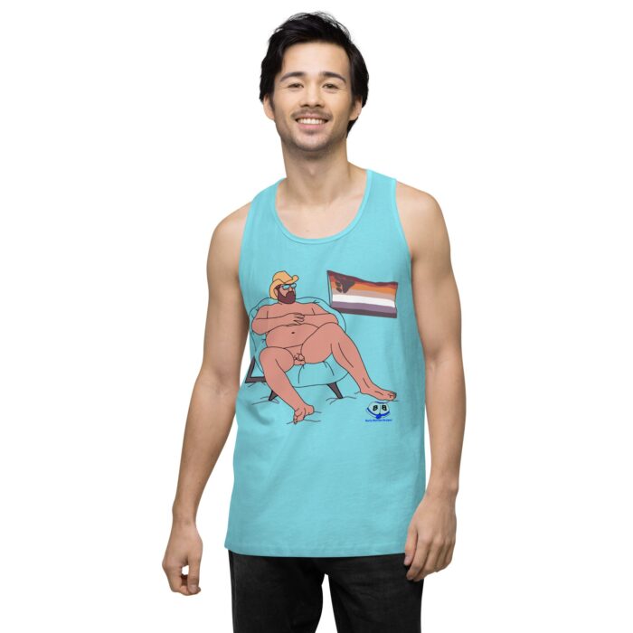 Men’s premium tank top - Beach Day - Image 47