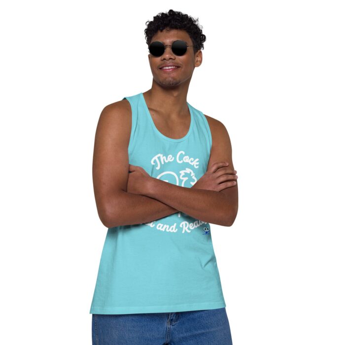 Men’s premium tank top - The Cock, Hot and Ready - Image 42