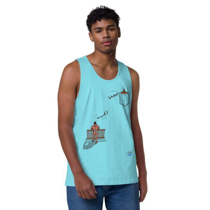 Men’s premium tank top - Bear Call - Image 41