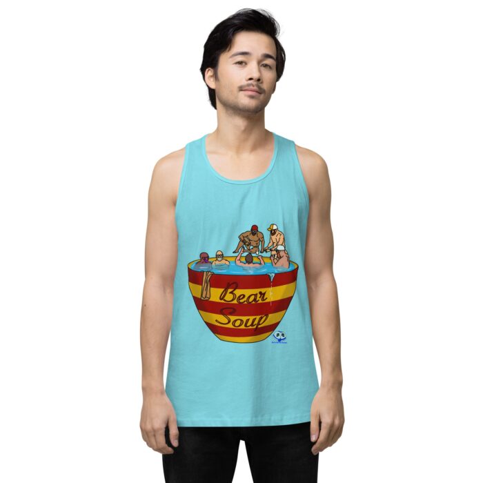 Men’s premium tank top - Bear Soup - Image 51