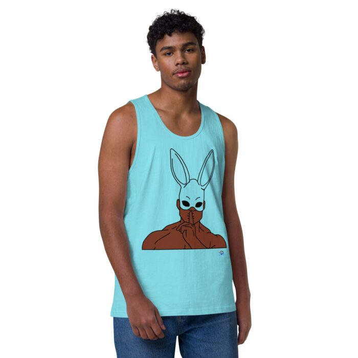 Men’s premium tank top - Bunny Ear Mask (Easter) - Image 41