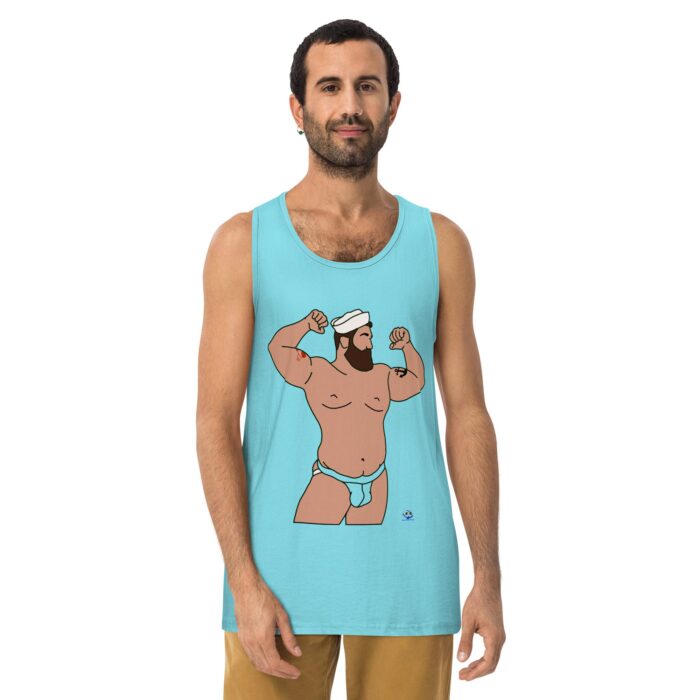 Men’s premium tank top - Burly Sailor - Image 22