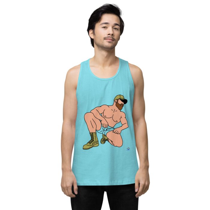 Men’s premium tank top - Combat Boots - Image 51