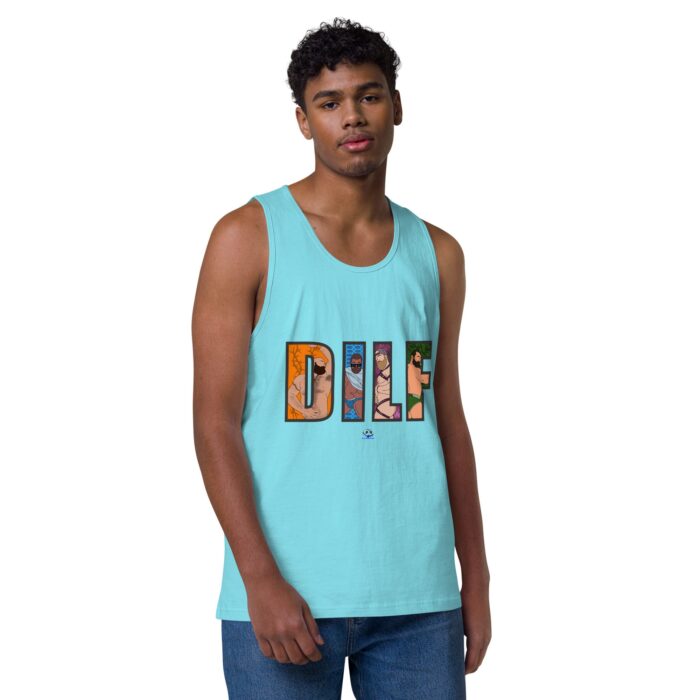 Men’s premium tank top - DILF Cutout - Image 41