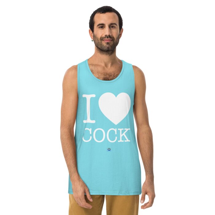 Men’s premium tank top - I Heart Cock - Image 21