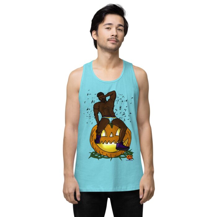 Men’s premium tank top - Jack O Lantern - Image 51
