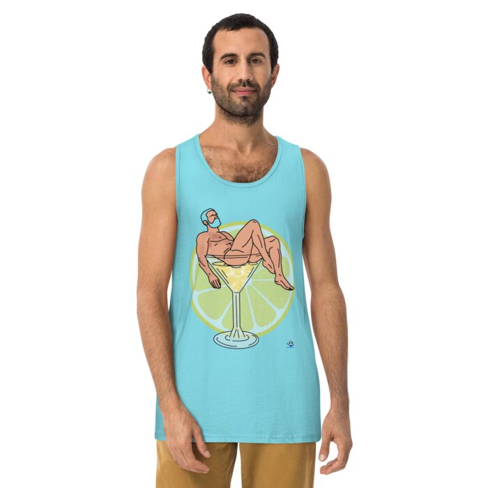 Men’s premium tank top - Lemon Drop - Image 21