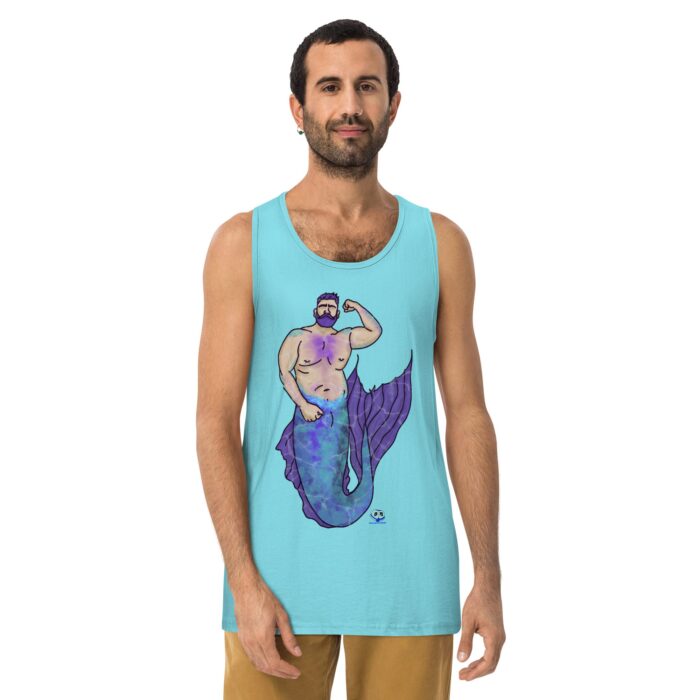 Men’s premium tank top - MerCub Purple - Image 21