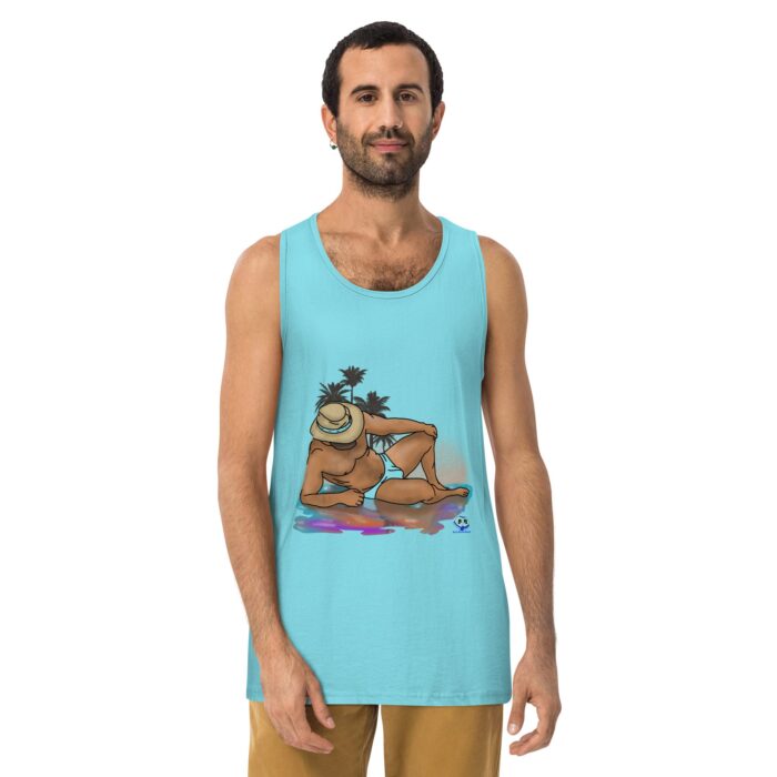 Men’s premium tank top - Oasis - Image 21