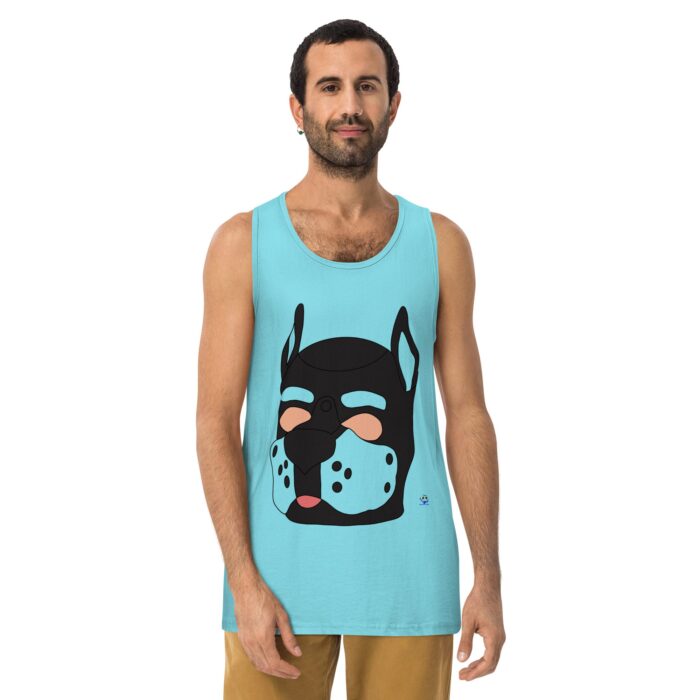 Men’s premium tank top - Pup Mask - Image 21