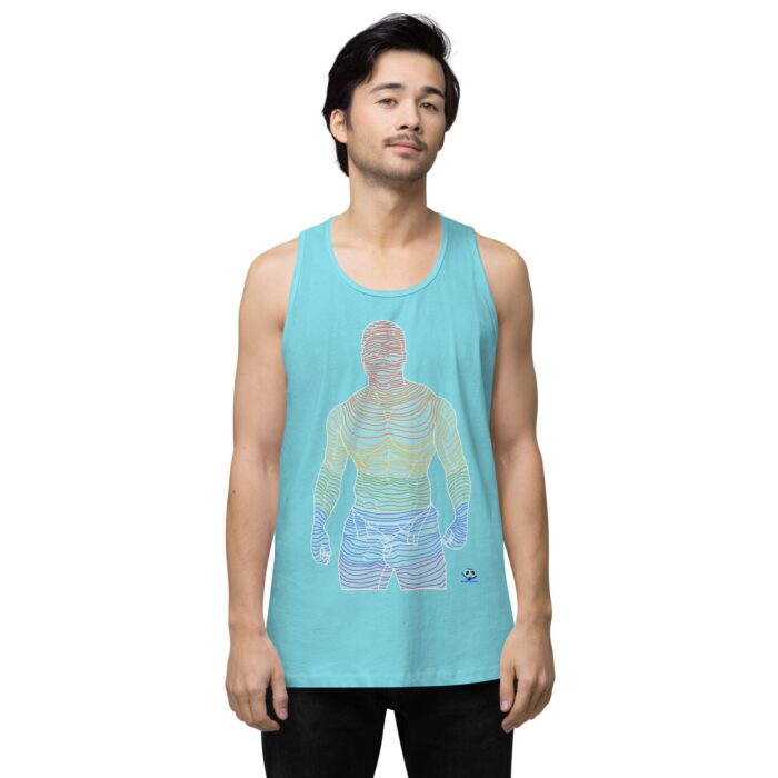 Men’s premium tank top - Ripples - Image 52