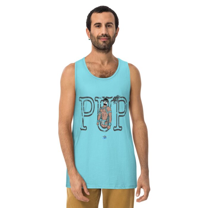 Men’s premium tank top - Pup Sign - Image 21