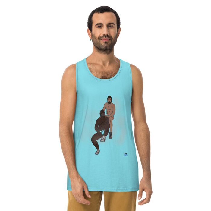 Men’s premium tank top - Steam Room - Image 21