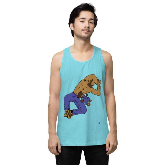 Men’s premium tank top - Teddy Bear Snuggles - Image 51