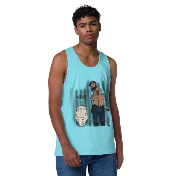 Men’s premium tank top - Urinal - Image 41