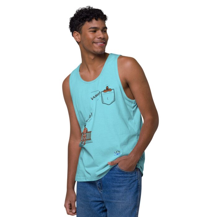 Men’s premium tank top - Bear Call - Image 43