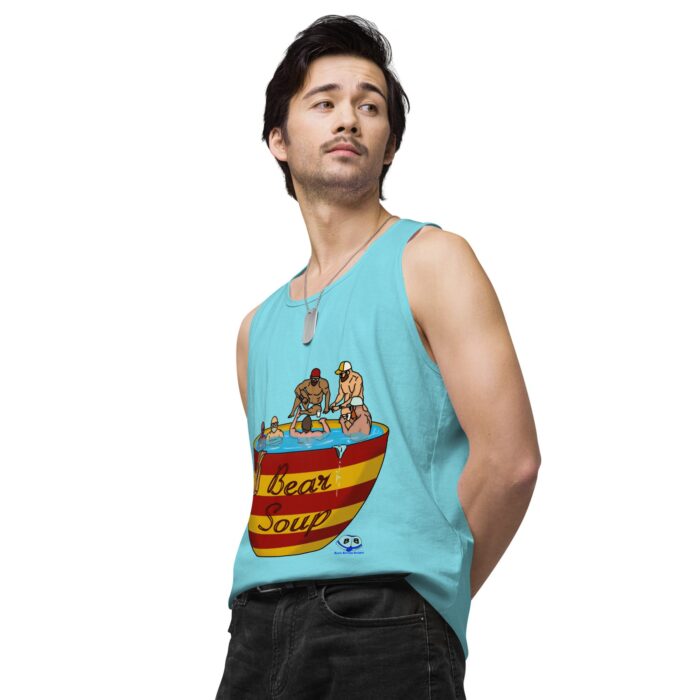 Men’s premium tank top - Bear Soup - Image 54