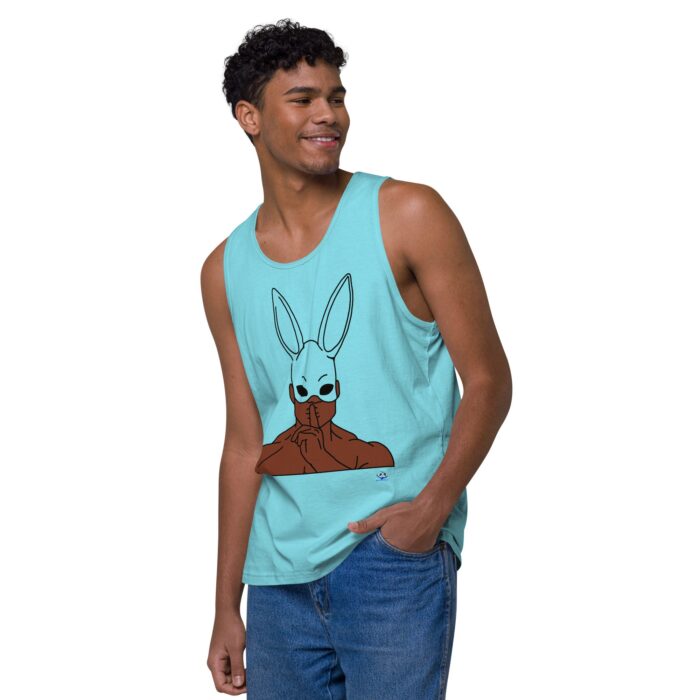 Men’s premium tank top - Bunny Ear Mask (Easter) - Image 43
