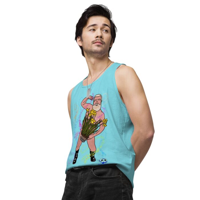Men’s premium tank top - Flower Power - Image 54