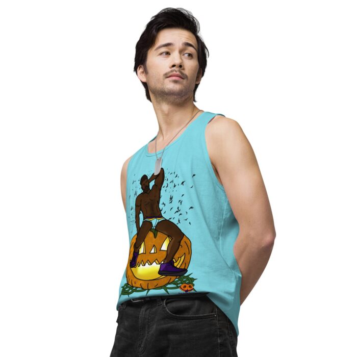 Men’s premium tank top - Jack O Lantern - Image 54