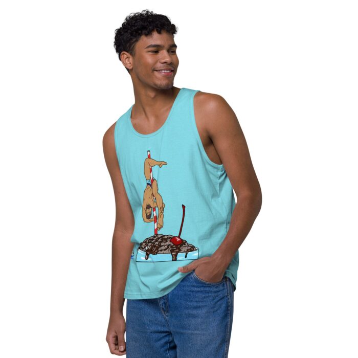 Men’s premium tank top - Milkshake - Image 43