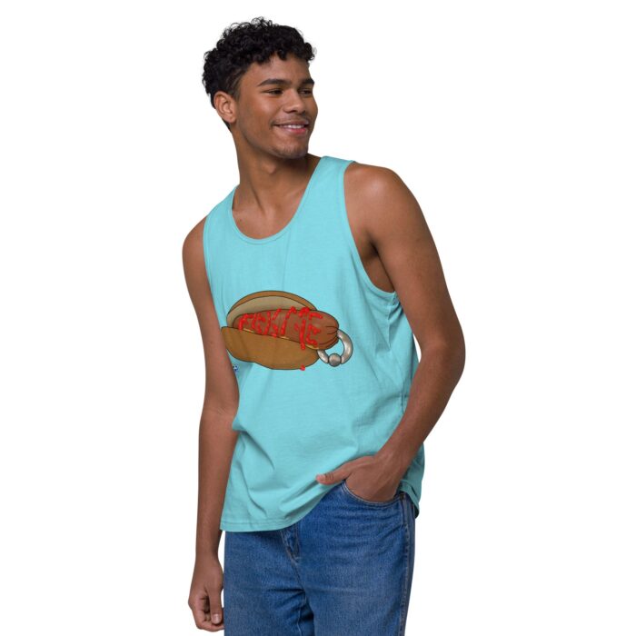 Men’s premium tank top - Real Bad Hotdog - Image 43