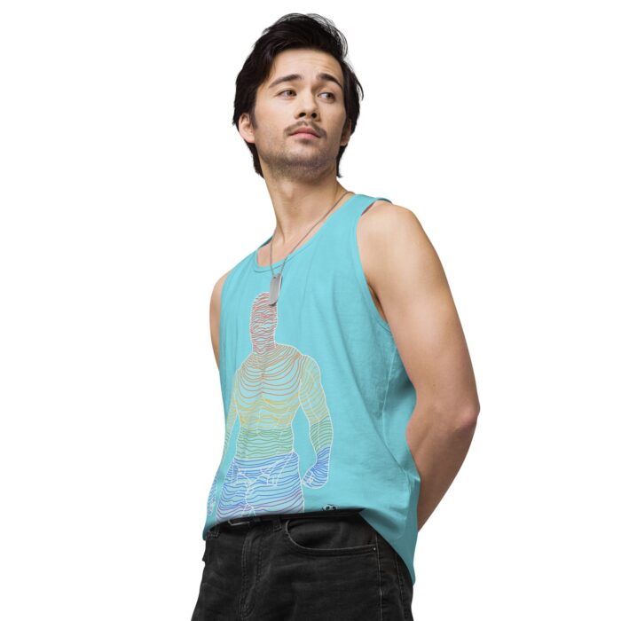 Men’s premium tank top - Ripples - Image 55