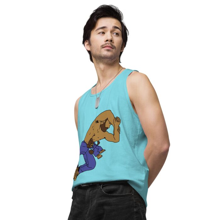 Men’s premium tank top - Teddy Bear Snuggles - Image 54