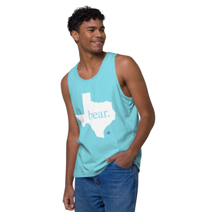 Men’s premium tank top - Texas Bear - Image 43