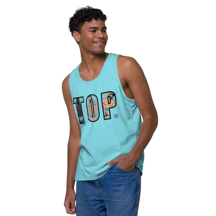 Men’s premium tank top - TOP Cutout - Image 43