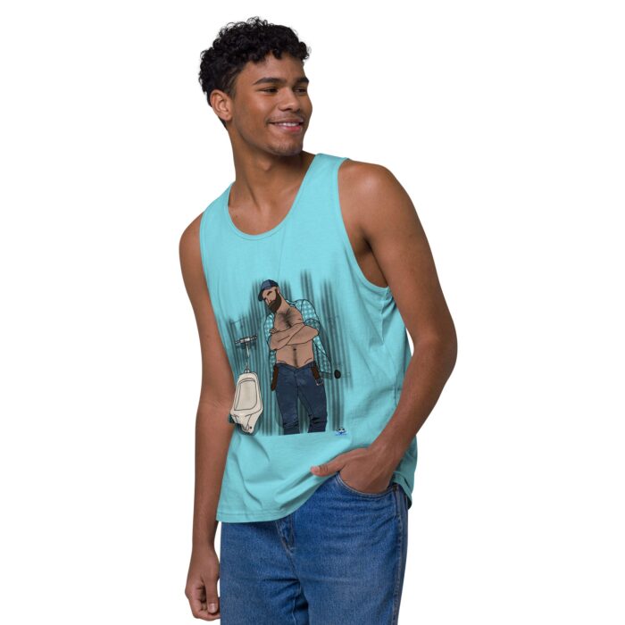 Men’s premium tank top - Urinal - Image 43
