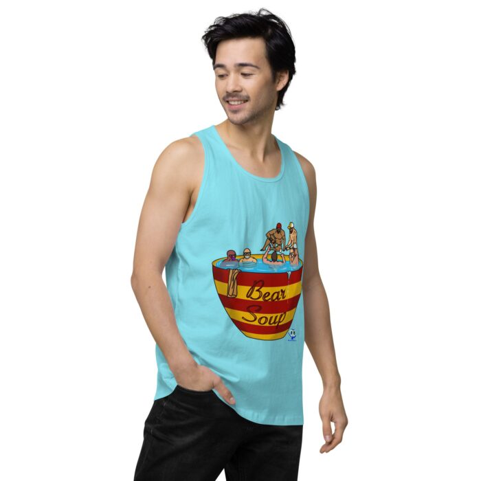 Men’s premium tank top - Bear Soup - Image 53