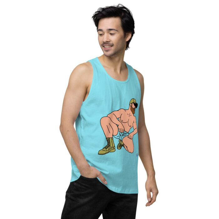 Men’s premium tank top - Combat Boots - Image 53