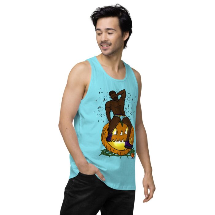 Men’s premium tank top - Jack O Lantern - Image 53