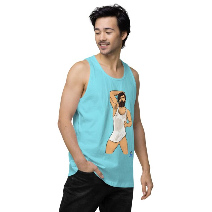 Men’s premium tank top - Rain - Image 53