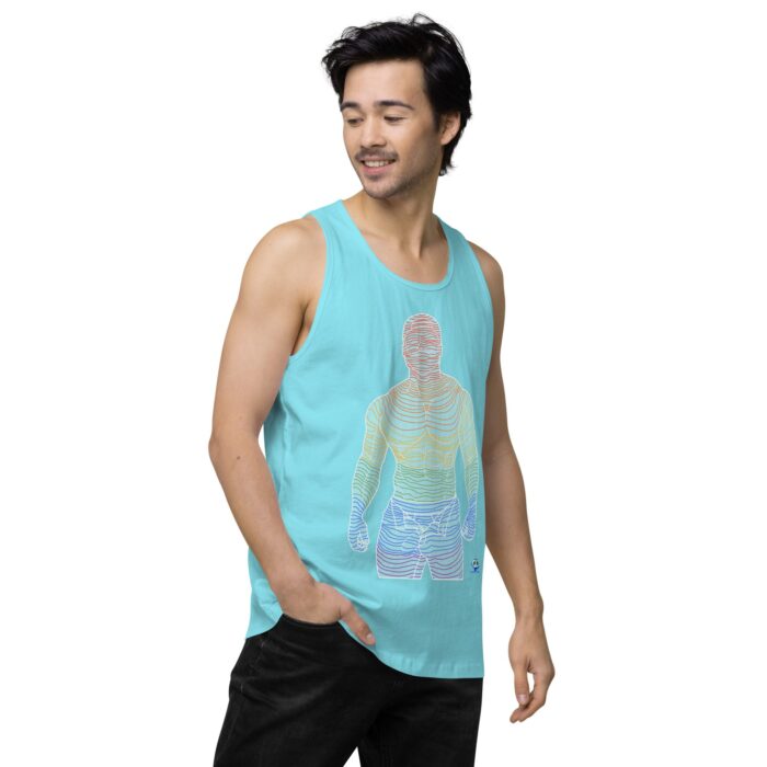 Men’s premium tank top - Ripples - Image 54