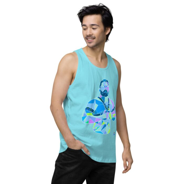 Men’s premium tank top - Shattered - Image 53