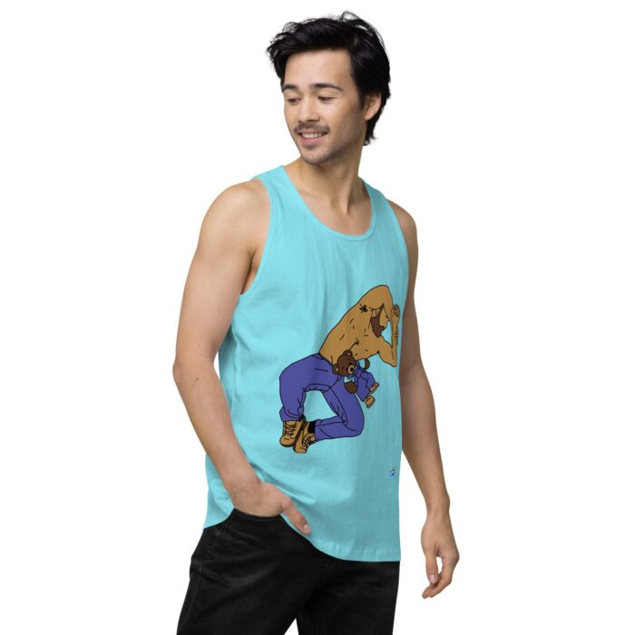 Men’s premium tank top - Teddy Bear Snuggles - Image 53