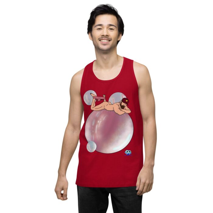 Men’s premium tank top - Bubbles - Image 13