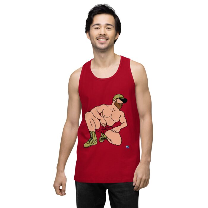 Men’s premium tank top - Combat Boots - Image 13