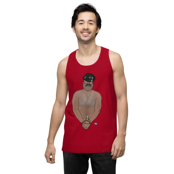 Men’s premium tank top - Hairy Daddy - Image 13
