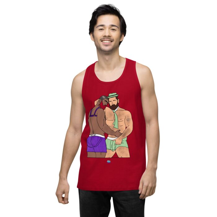 Men’s premium tank top - He's Got a Basket - Image 13