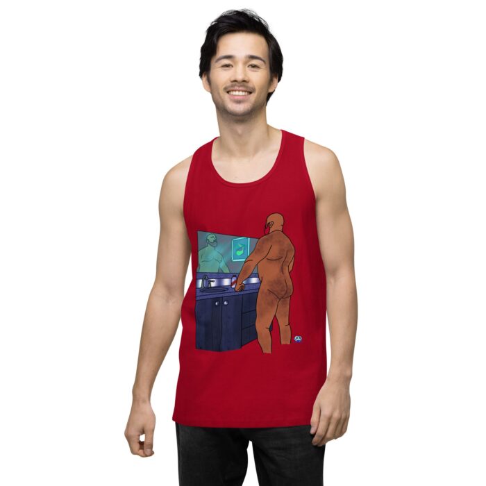 Men’s premium tank top - Morning Routine - Image 13
